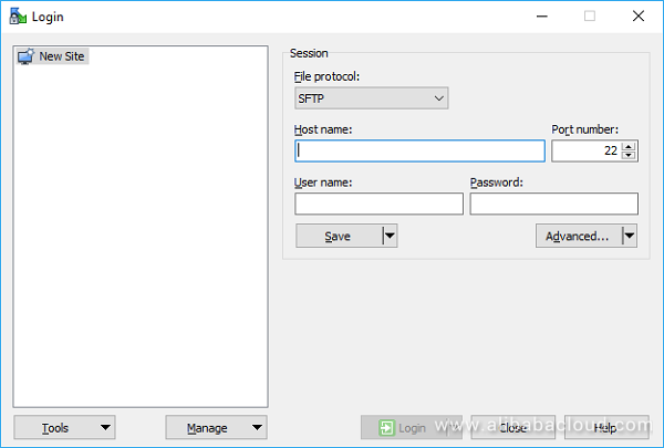 How to use winscp to get files em client format